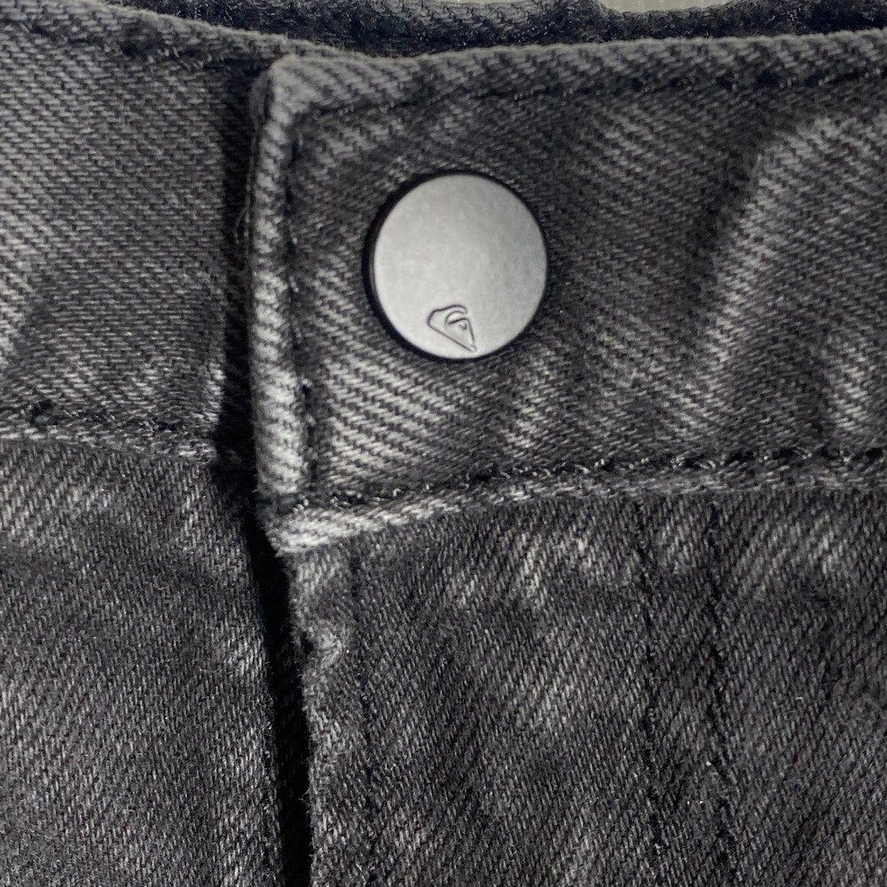 Quiksilver Slim Straight Fit Denim Jeans Dark Gray Size Boys Medium - Picture 5 of 7